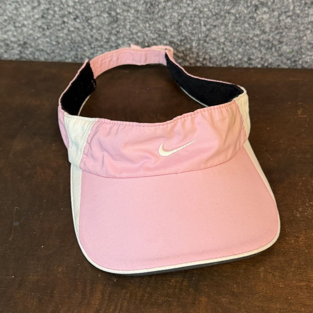 Nike Fit Dry Featherlight Visor Women's One Size Pink/White Tennis Golf
